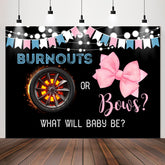 Burnouts Oder Bögen Schwarz Hintergrund Für Geschlecht Aufdecken